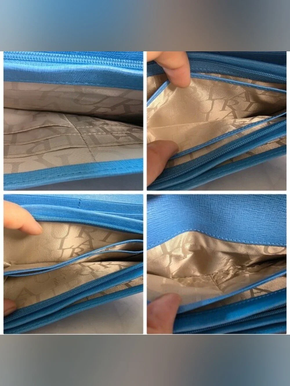 Furla Sky Blue Continental Wallet with Box & Dust Bag